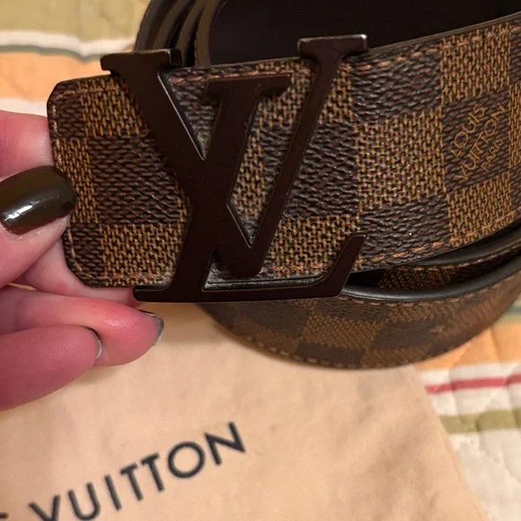 Louis Vuitton Brown Daimer Belt 44 - Picture 2 of 8